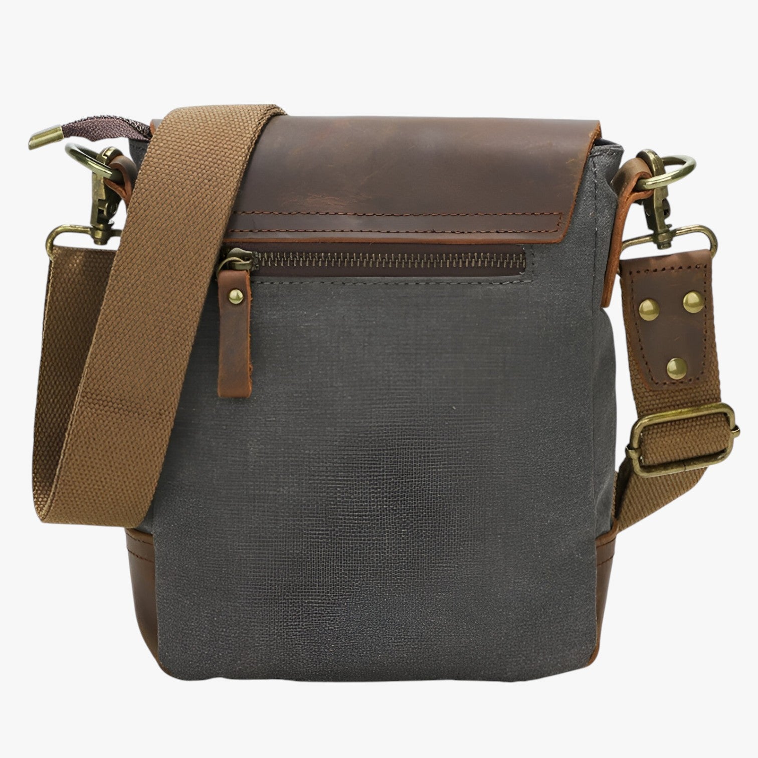 Archie | Borsa a tracolla vintage in tela e pelle - - Bags bags for men handbags Shoulder & Crossbody Bags Shoulder Bags - Concept Palermo