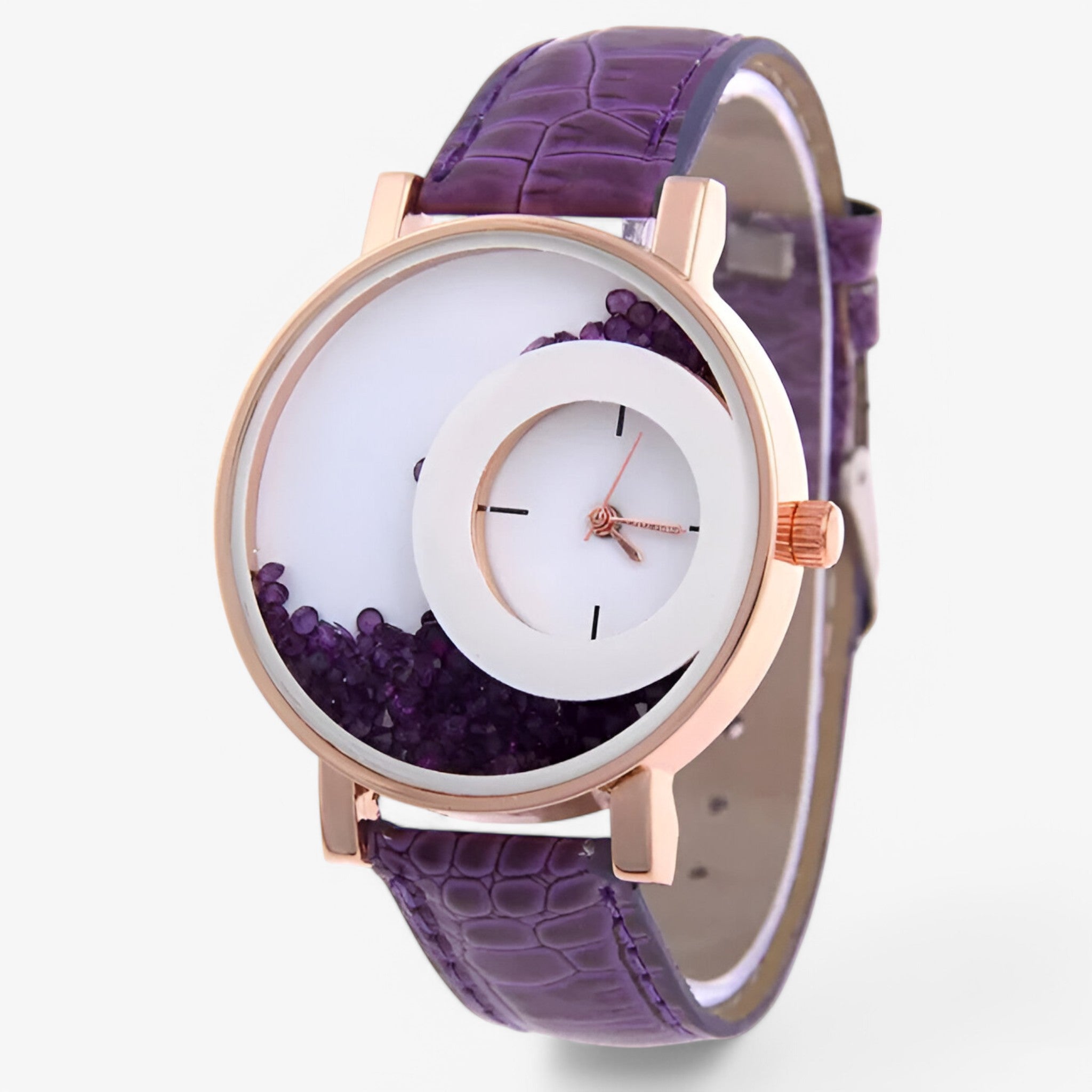 Odette | Orologio da donna con quadrante brillante - Viola - female watch watch for women - Concept Palermo