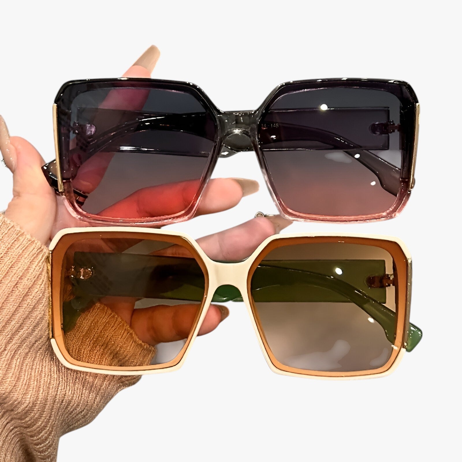 Lainey | Occhiali da sole oversize con lenti sfumate per look estivi alla moda - - Fashion Sunglasses Sunglasses - Concept Palermo