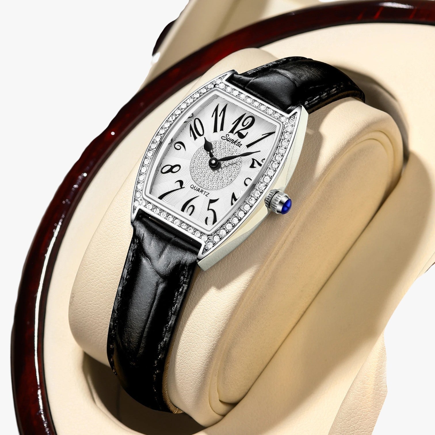 Seraphina | Orologio Donna Elegante LIGE Sunkta Quarzo, Pelle, Impermeabile - - female watch ladies watch watch watch for women watches - Concept Palermo