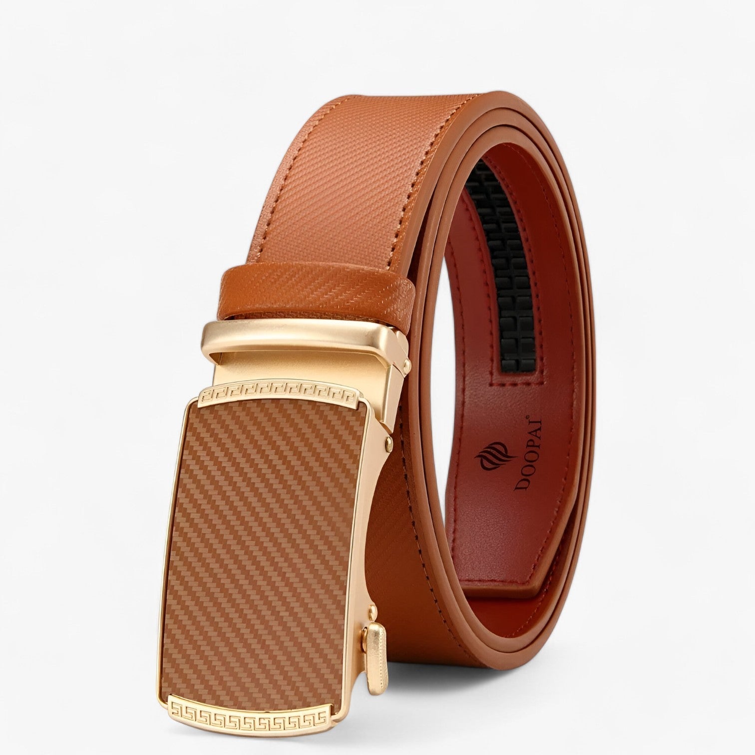 Coen | Cintura Automatica in Pelle di Lusso con Fibbia Regolabile - Marrone - belts mens accessory Mens belt - Concept Palermo