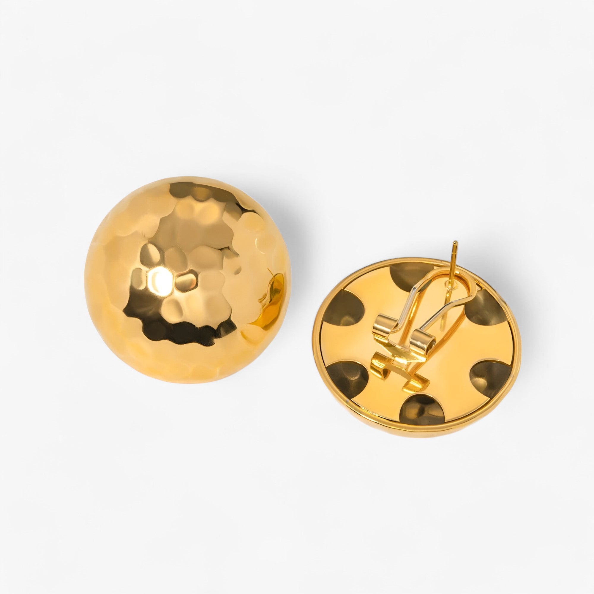 Charisse | Eleganti orecchini in oro a mezza luna - Stile e durata senza tempo - - EARRINGS Earrings for Women Girls New Fashion Earrings - Concept Palermo