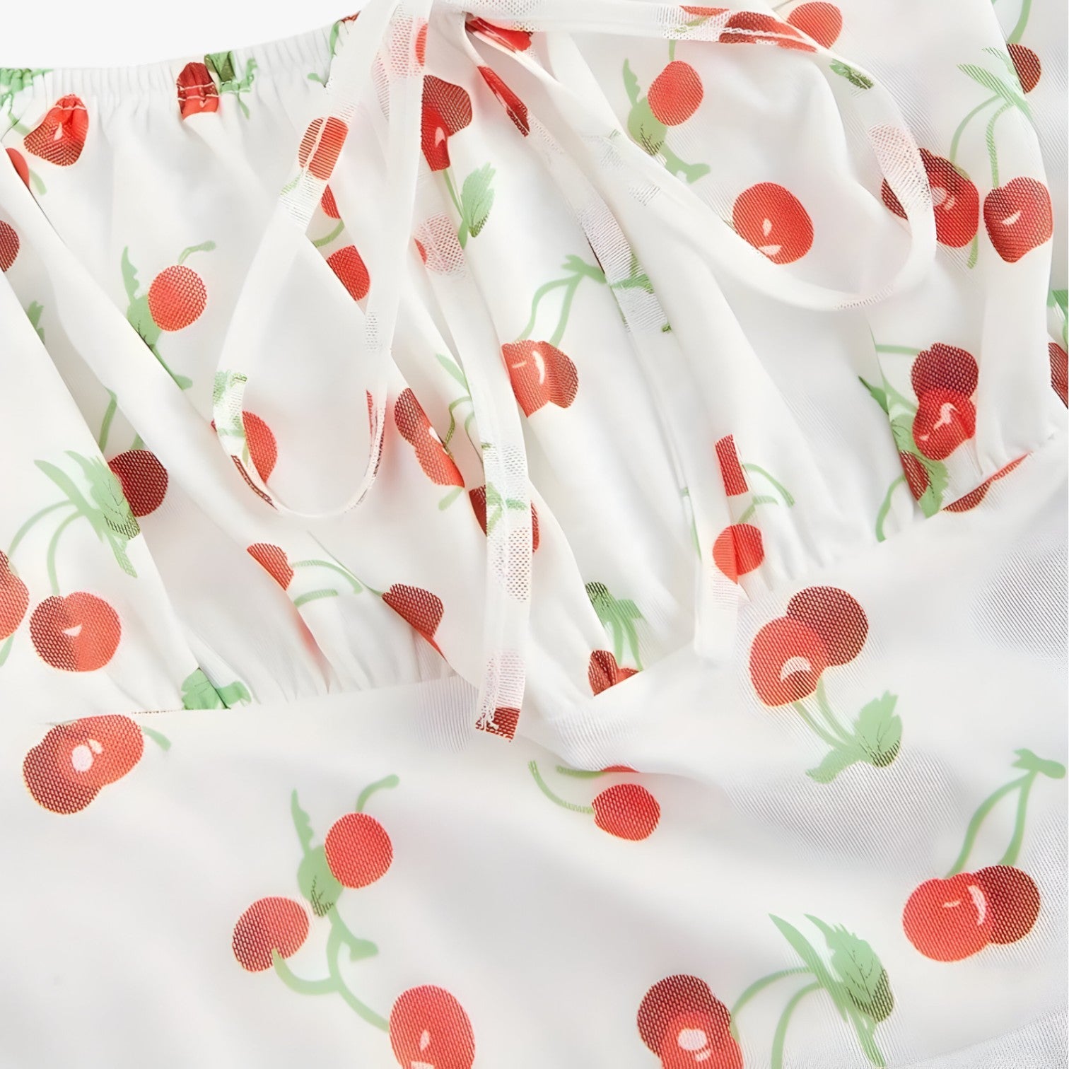 Lola | Abito svasato vintage con stampa ciliegia per feste estive - - - Concept Palermo