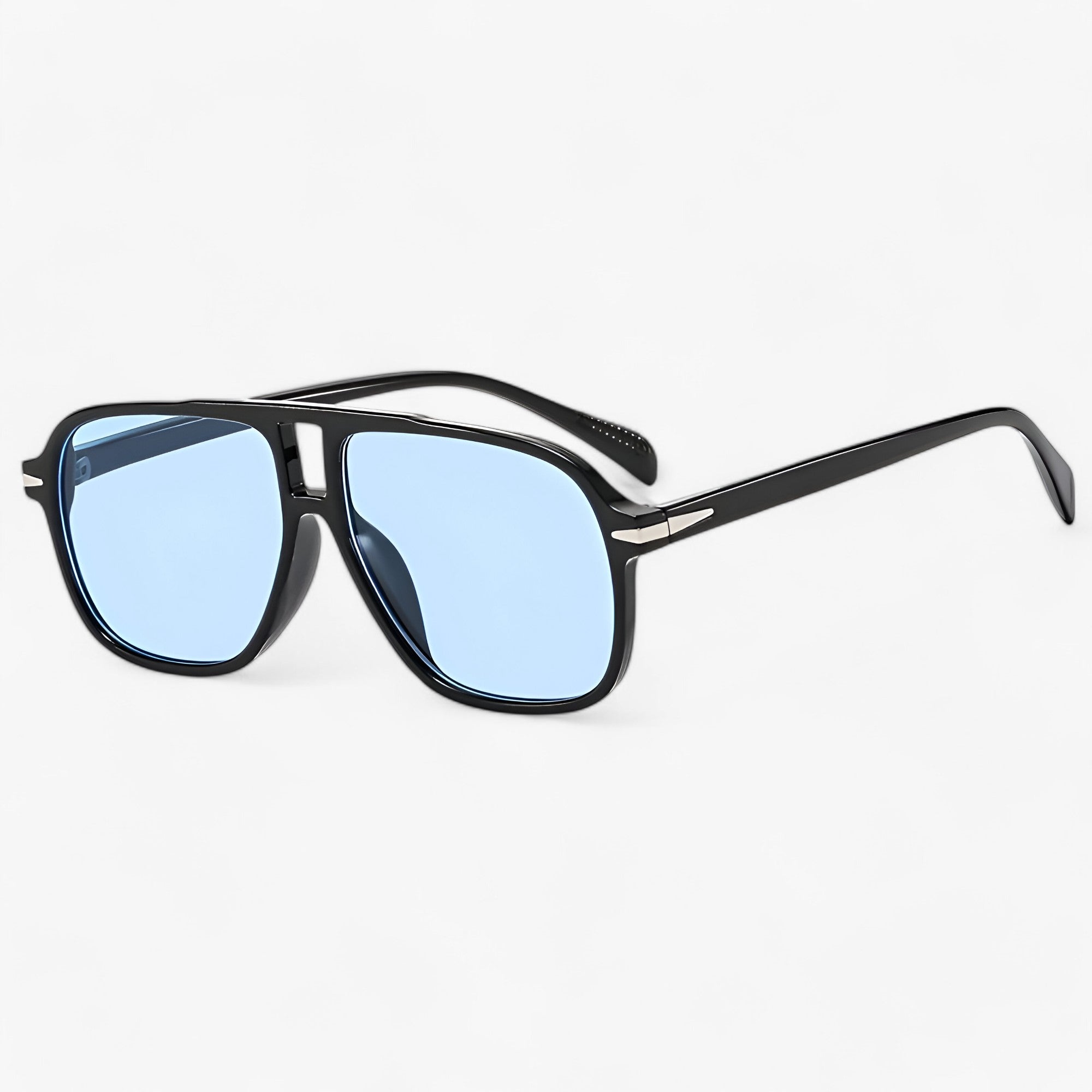 Marga| Occhiali da sole aviator lusso UV400 - Stile & Protezione - Nero Blu - sun glasses WOMEN - Concept Palermo