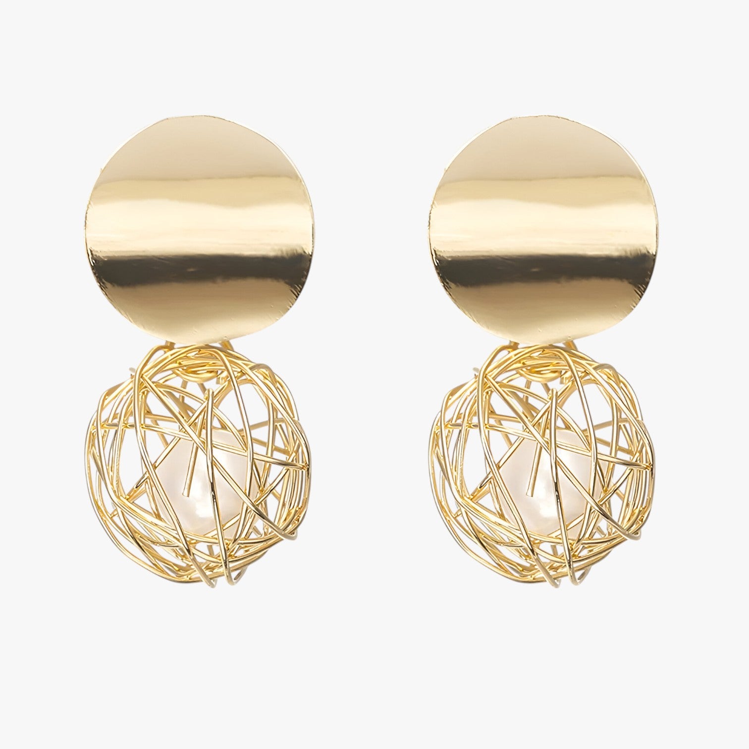 Genalyn | Orecchini a sfera in oro - con un tocco vintage - - EARRINGS New Fashion Earrings womens earring - Concept Palermo