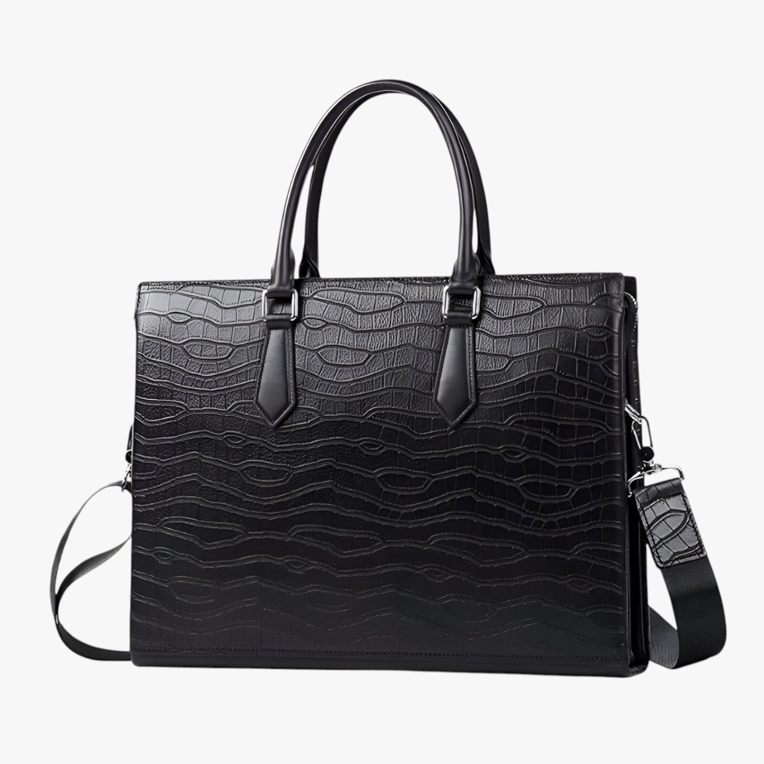 Kobe | Valigetta in pelle ad alta capacità - nero - Bags bags for men handbags Shoulder & Crossbody Bags Shoulder Bags - Concept Palermo