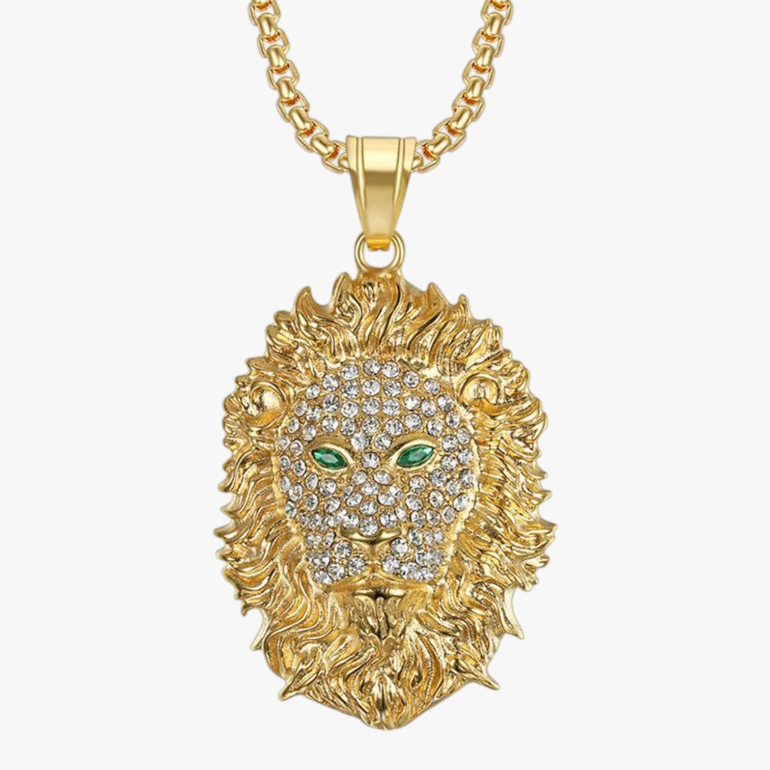 Azriel | Dominio e Stile in Ogni Dettaglio Il Leone Bling per l'Uomo che Comanda - Colore Oro - Fashion Necklaces necklace necklace for men NECKLACES - Concept Palermo