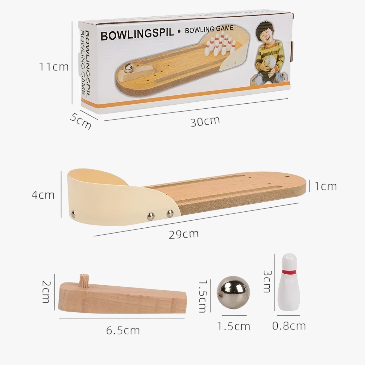 Philip | Mini gioco da bowling in legno - - kids toys toys TOYS AND GAMES toys for kids - Concept Palermo