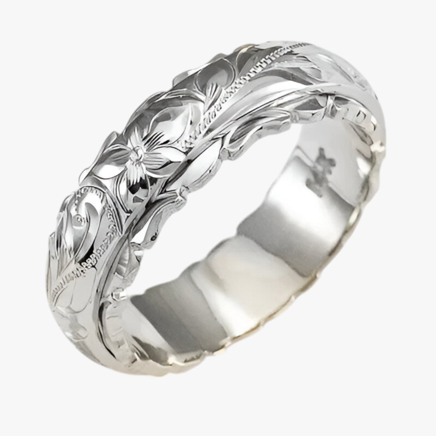 Evangeline | Anello oro 14K con fiore scolpito - verde - Ring Rings women ring womens ring - Concept Palermo