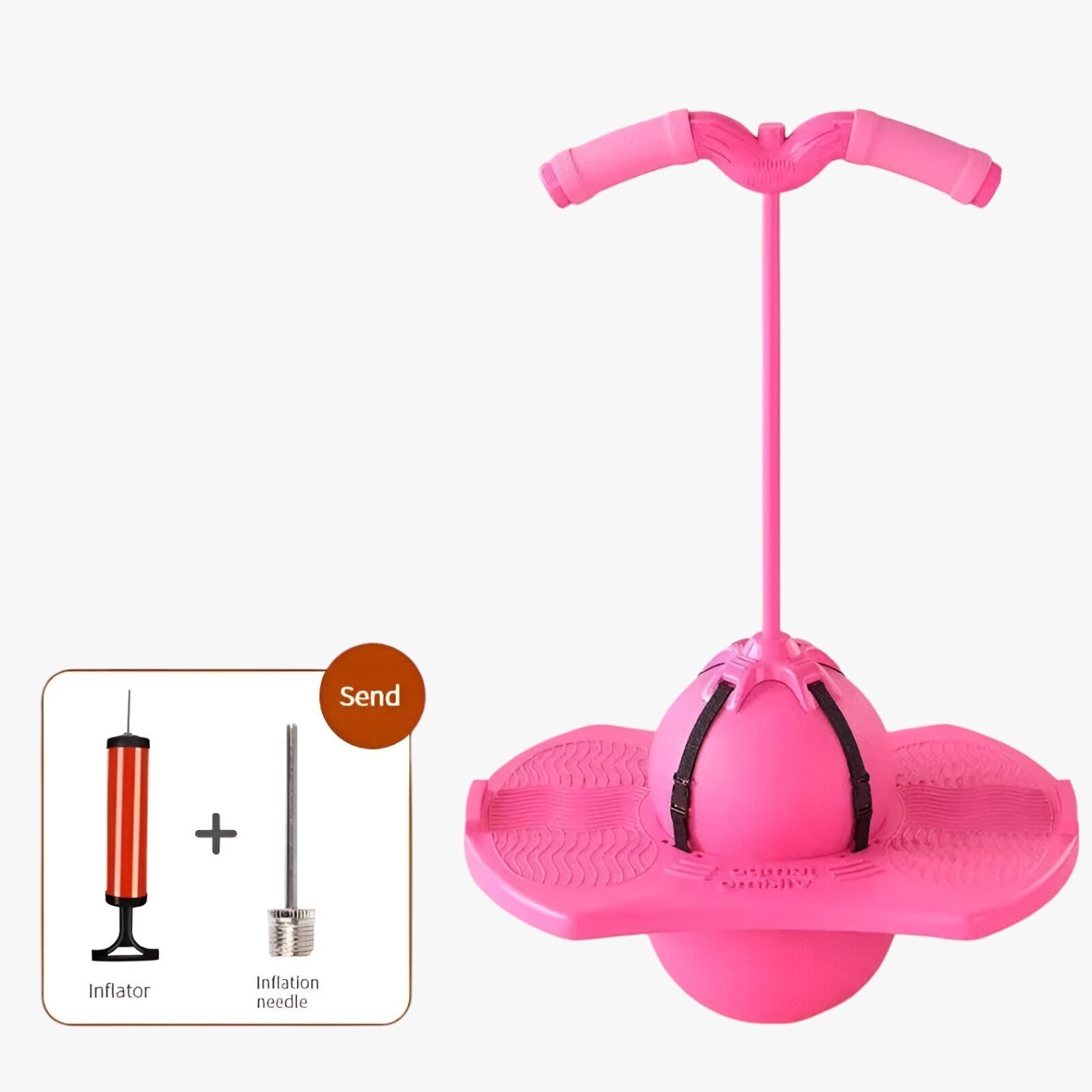 Emory | Primavera più alta, gioca più sicuro – Pallone elastico antiesplosione per bambini - Rosa - toys toys for kids - Concept Palermo