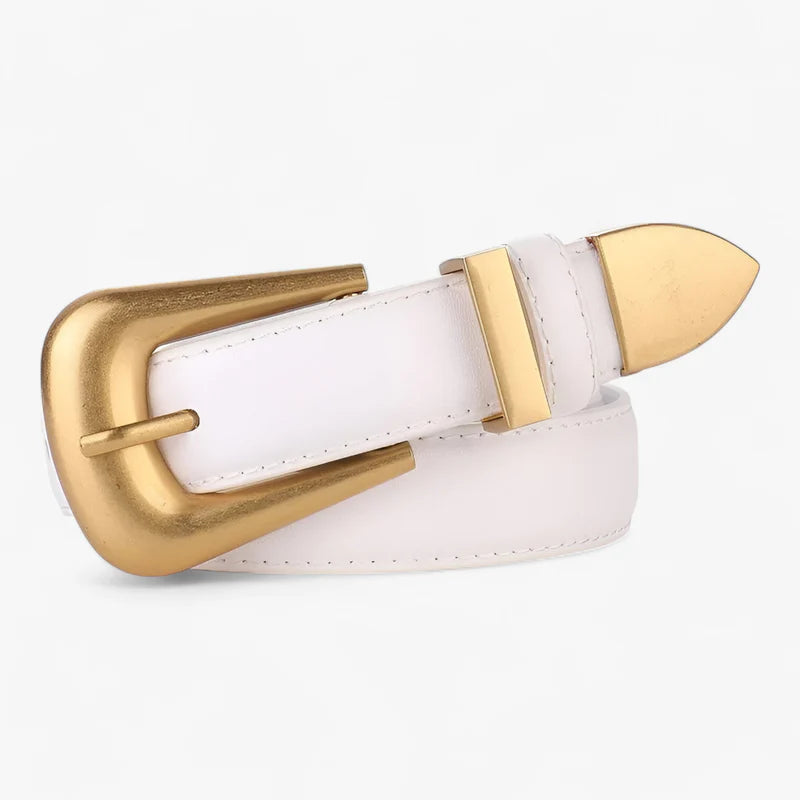 Sophia | Cintura a fibbia - Confortevole e alla moda - Bianco 100cm - - Concept Palermo