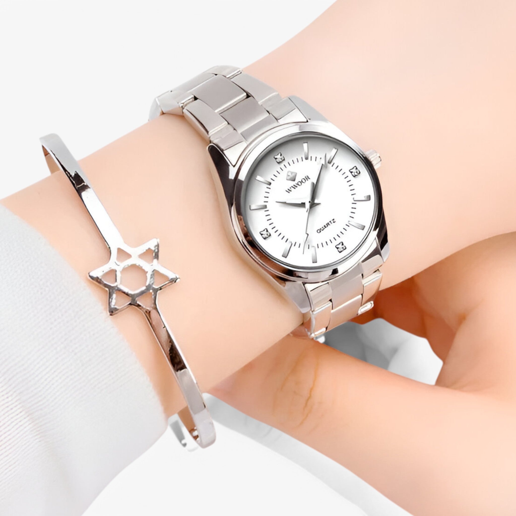 Anna | Orologi da donna classici di lusso in acciaio inossidabile con quadrante delicato - - watch for women - Concept Palermo