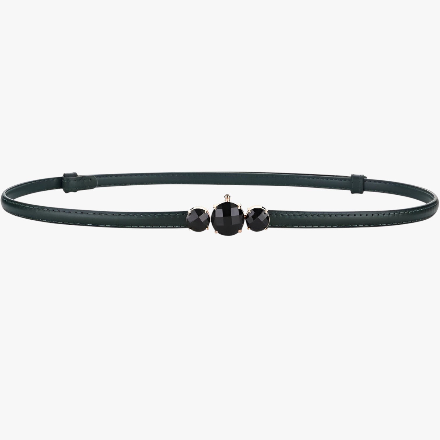 Caesy | Cintura sottile in vera pelle – Eleganza regolabile - verde 100cm - Belts waist belt for women Womens belt - Concept Palermo