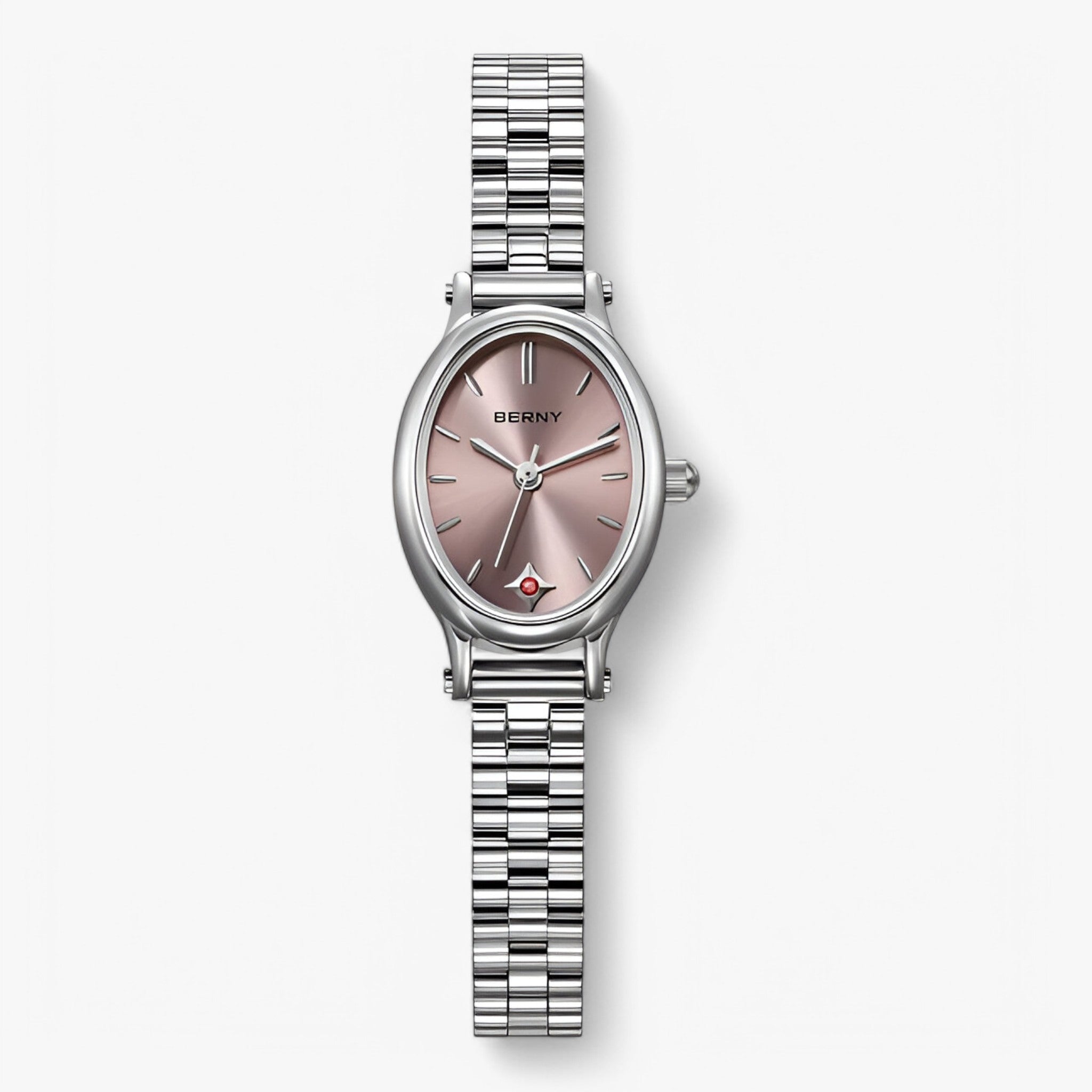 Ruby | Orologio con bracciale ovale minimalista - Rosa - female watch watch for women - Concept Palermo