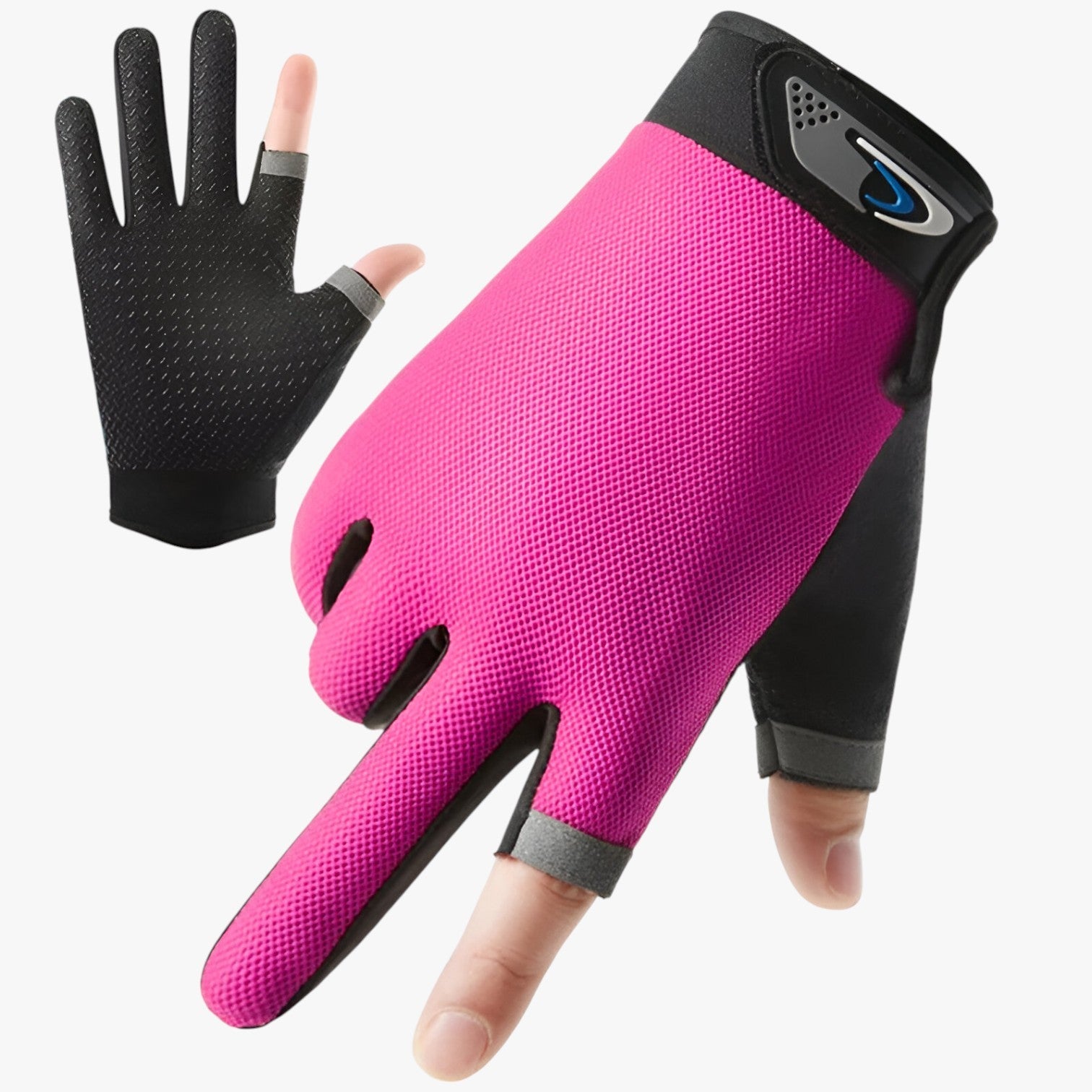 Lenard | Guanti antiscivolo con dita per il taglio per presa e comfort - Rosa - gloves mens accessory - Concept Palermo
