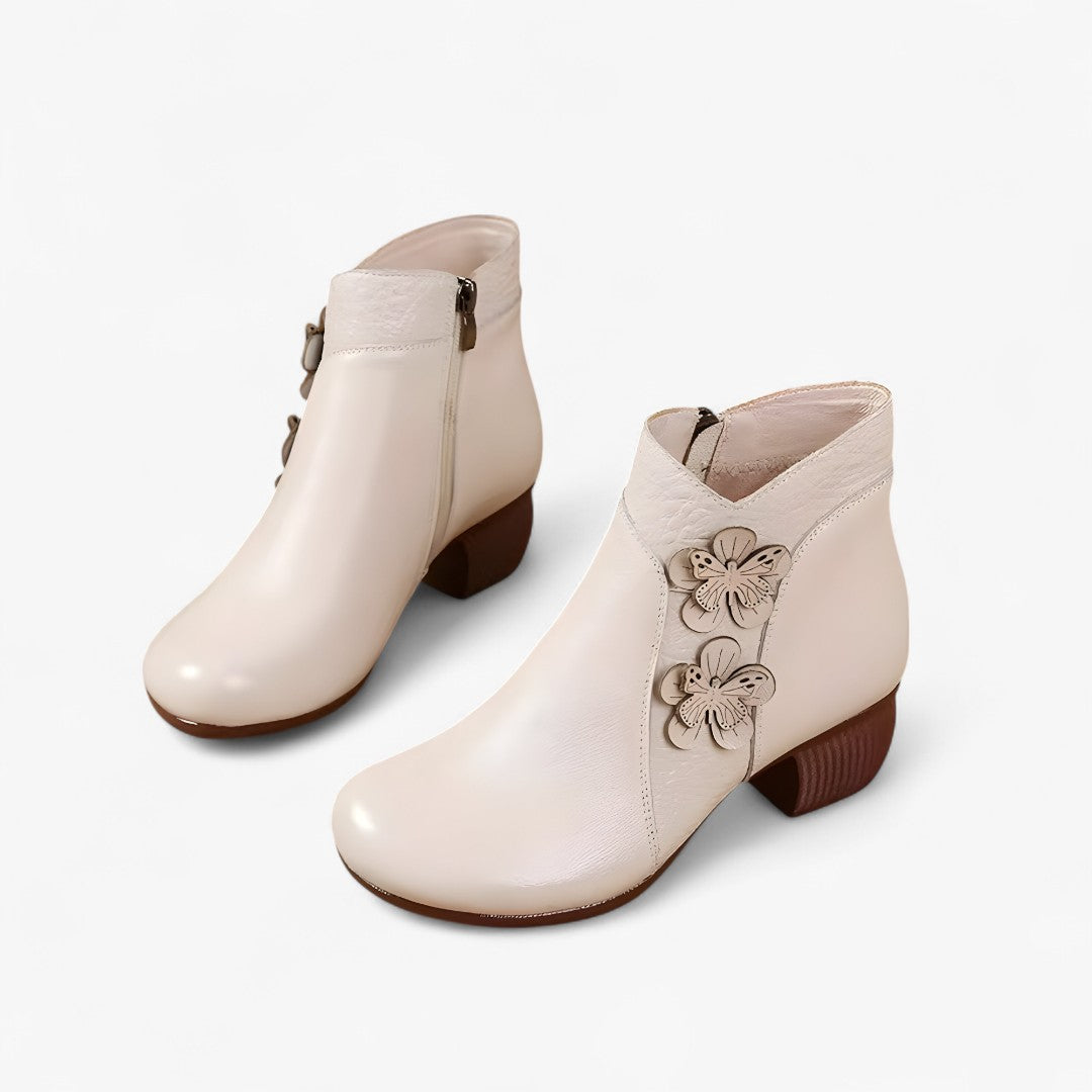 Greta | Stivaletti retrò in vera pelle con tacco ottico - - BOOTS Boots & Shoes - Concept Palermo
