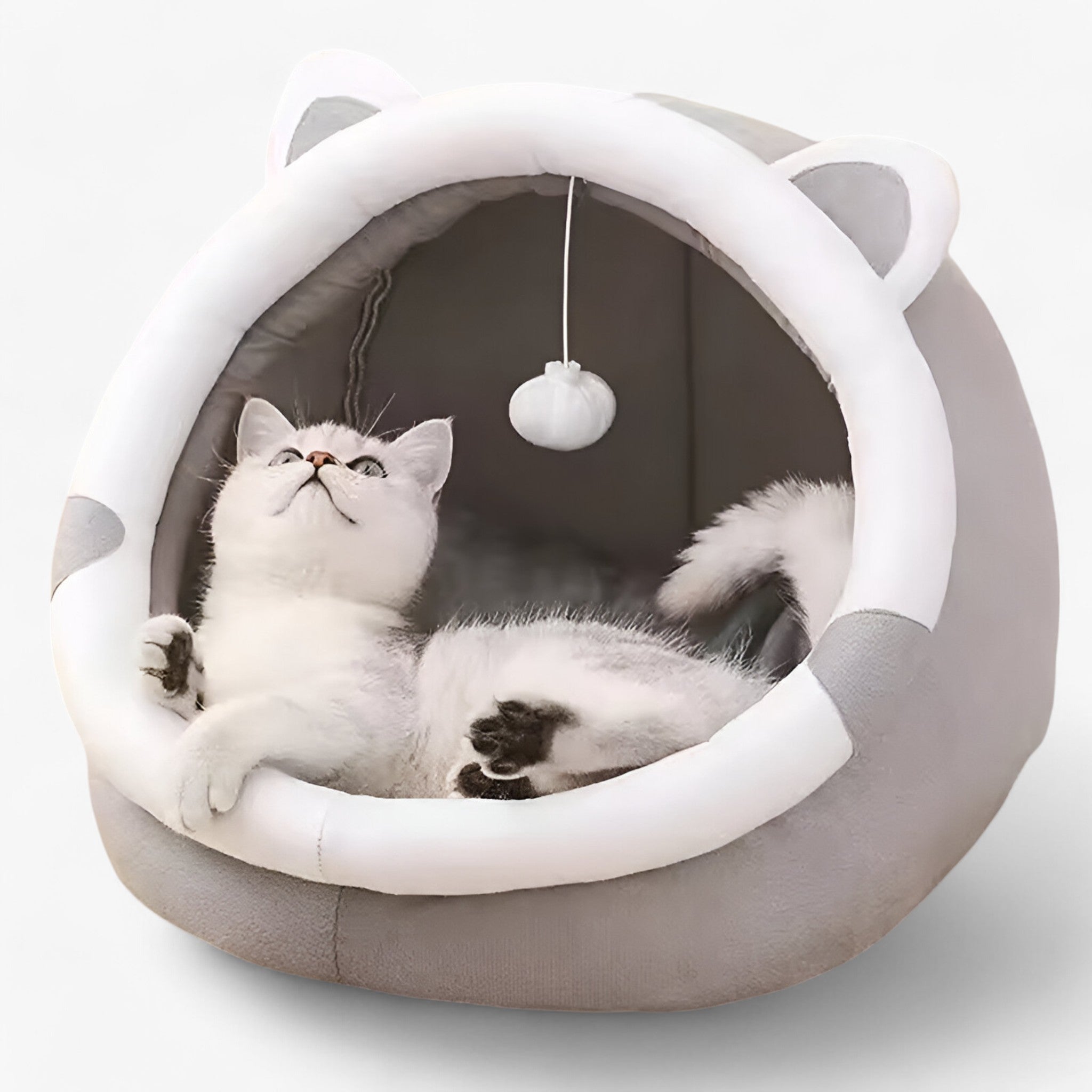 Milo | Letto per Gatti Knus e Caldo – Comfort per Tutte le Stagioni - Grigio - - Concept Palermo