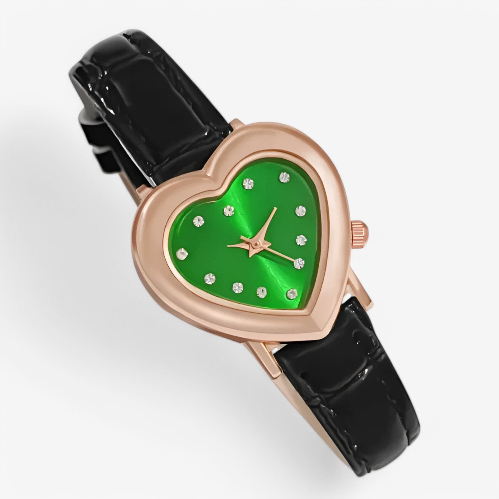 Bianca | Orologio da donna con quadrante a cuore e cinturino in pelle - - female watch watch for women - Concept Palermo