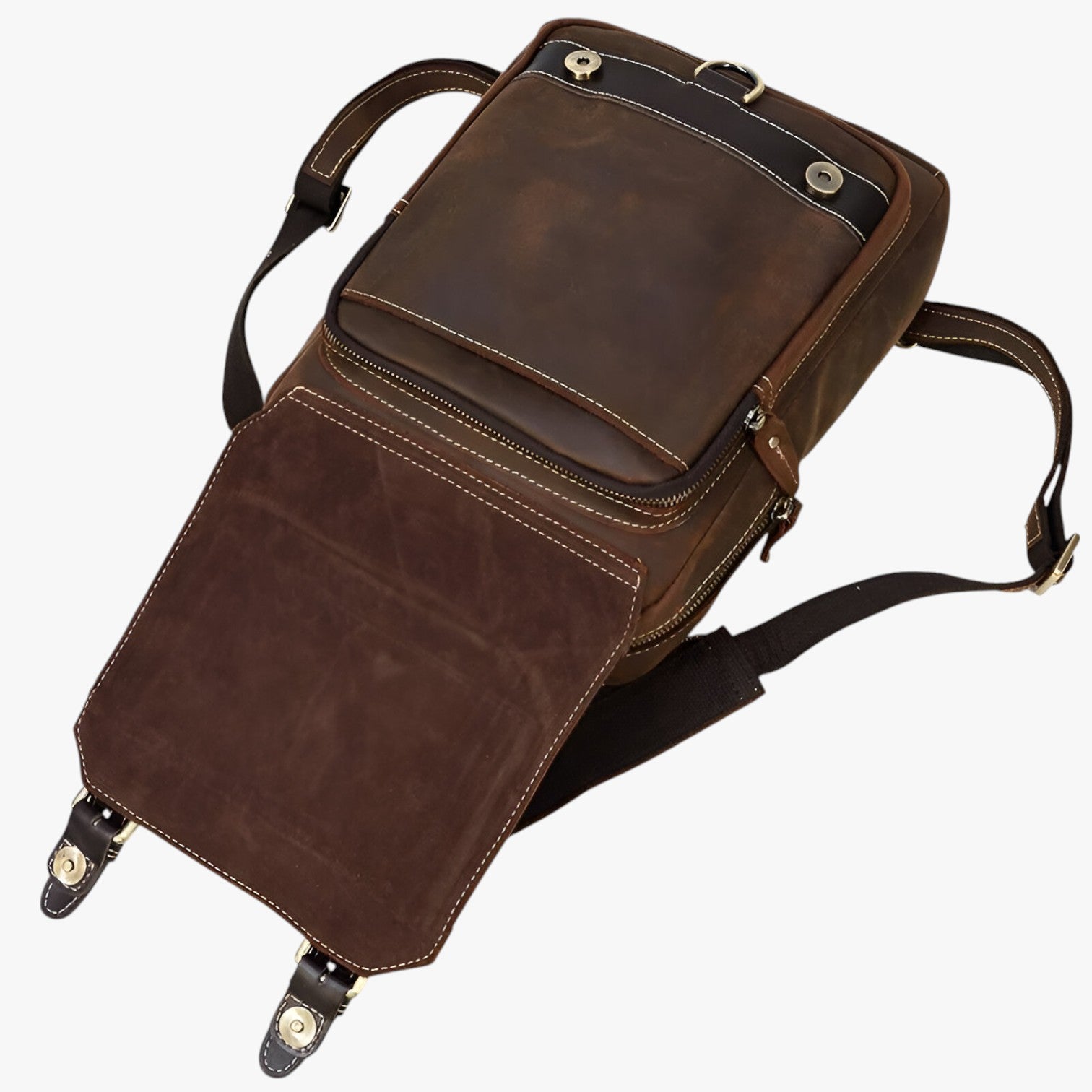 Jake | Zaino in pelle vintage a doppio uso - - Bags bags for men - Concept Palermo