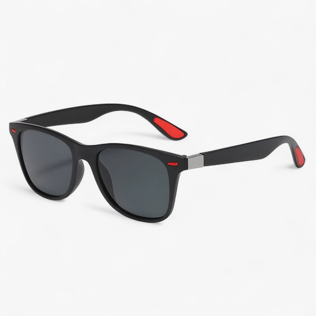Dario | Occhiali da sole polarizzati per guida notturna - Nero Rosso - Fashion Sunglasses men sunglasses polarized mens sunglasses Polarized man sunglasses Sunglasses sunglasses polarized men - Concept Palermo