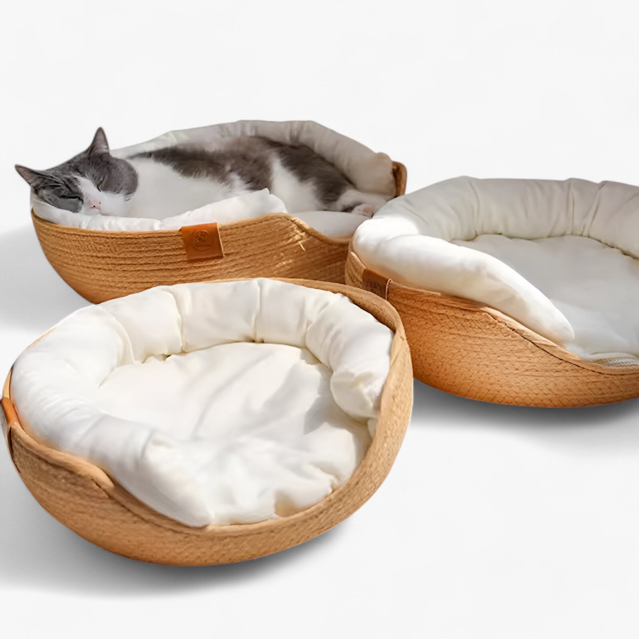 Luna Nest | Letto per animali domestici in bambù tessuto a mano - - - Concept Palermo