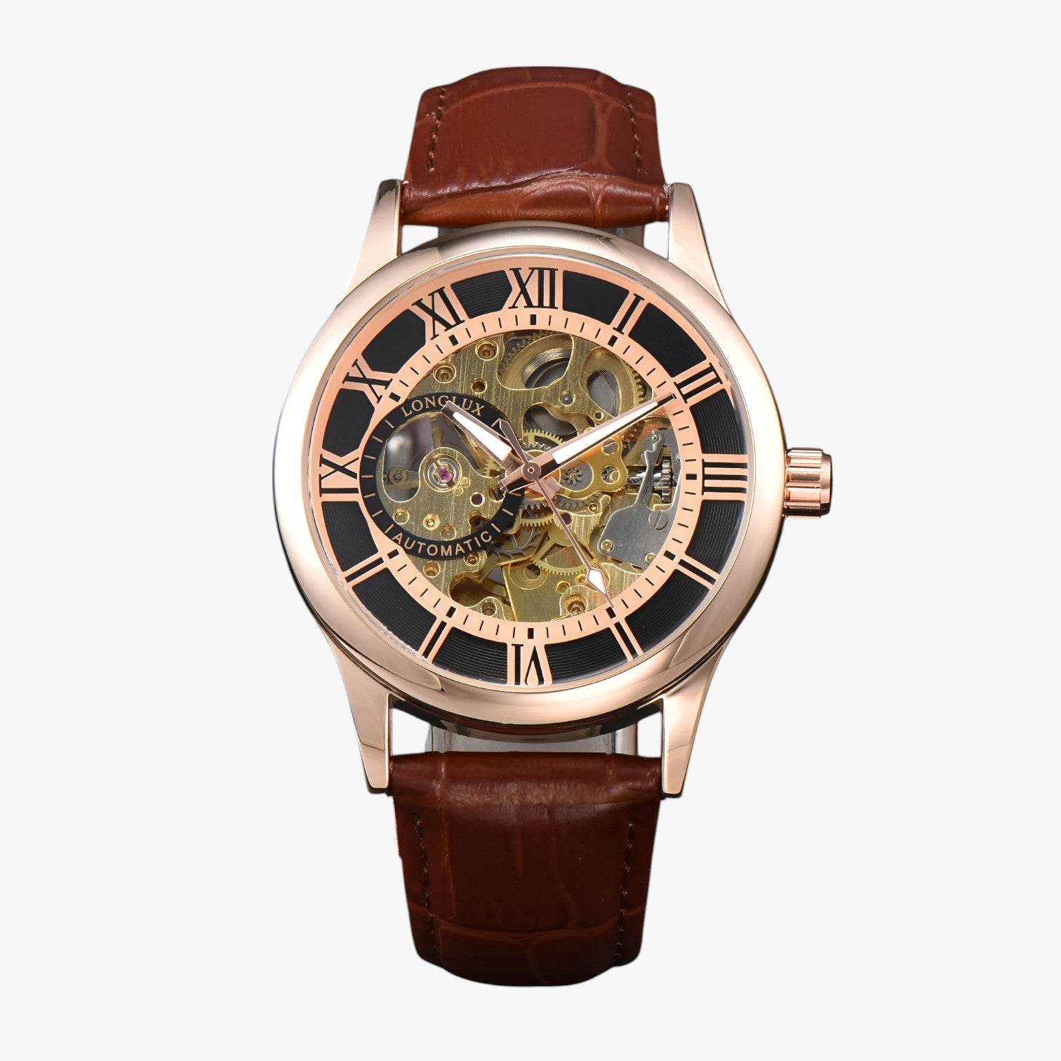Robert | Elegante orologio impermeabile in pelle - Oro rosa - watch watch for men watches WATCHES FOR MEN Wristwatch - Concept Palermo