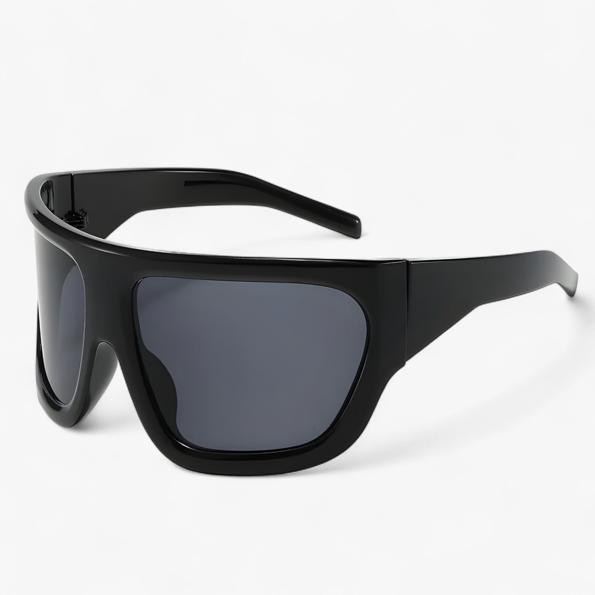 Ryder | Occhiali da sole sportivi oversize steampunk - Nero - Fashion Sunglasses men sunglasses polarized mens sunglasses Polarized man sunglasses Sunglasses sunglasses polarized men - Concept Palermo