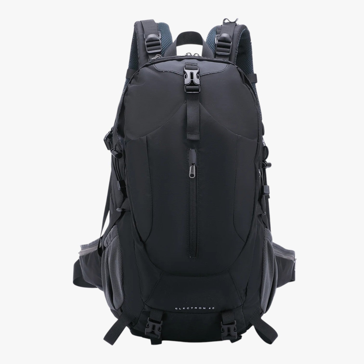 Azaiah | Zaino da viaggio e da esterno di grande capacità - Nero - bag Bags mens bag - Concept Palermo
