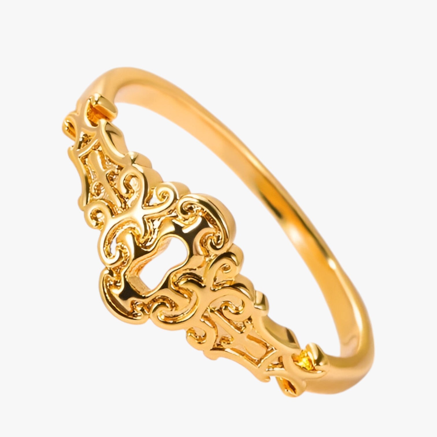 Lia | Anello lucchetto oro impermeabile portafortuna - - Ring Rings women ring womens earring womens ring - Concept Palermo
