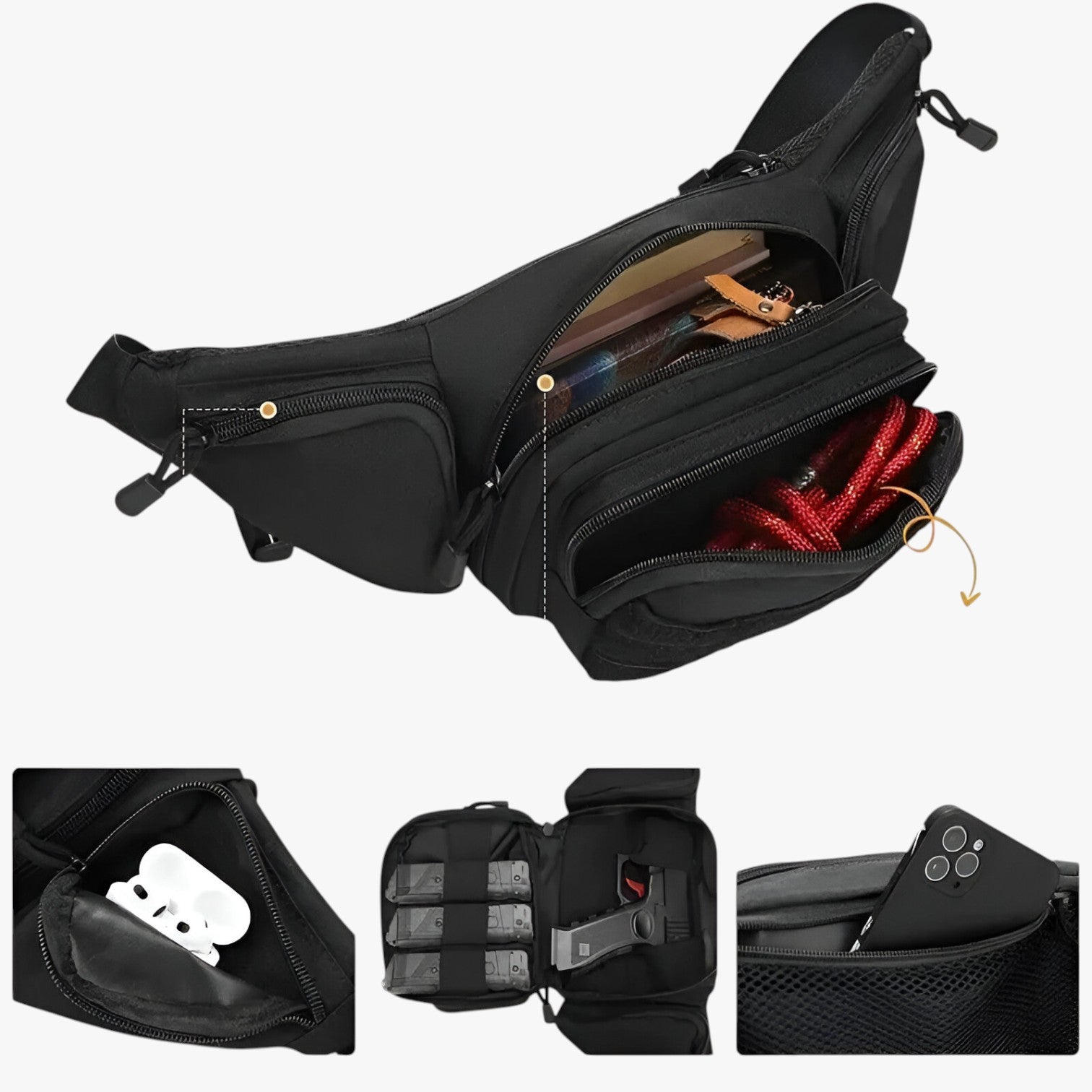 Morgan | Marsupio Tattico Multifunzione per Outdoor - - Bags bags for men Crossbody Bags Shoulder & Crossbody Bags - Concept Palermo
