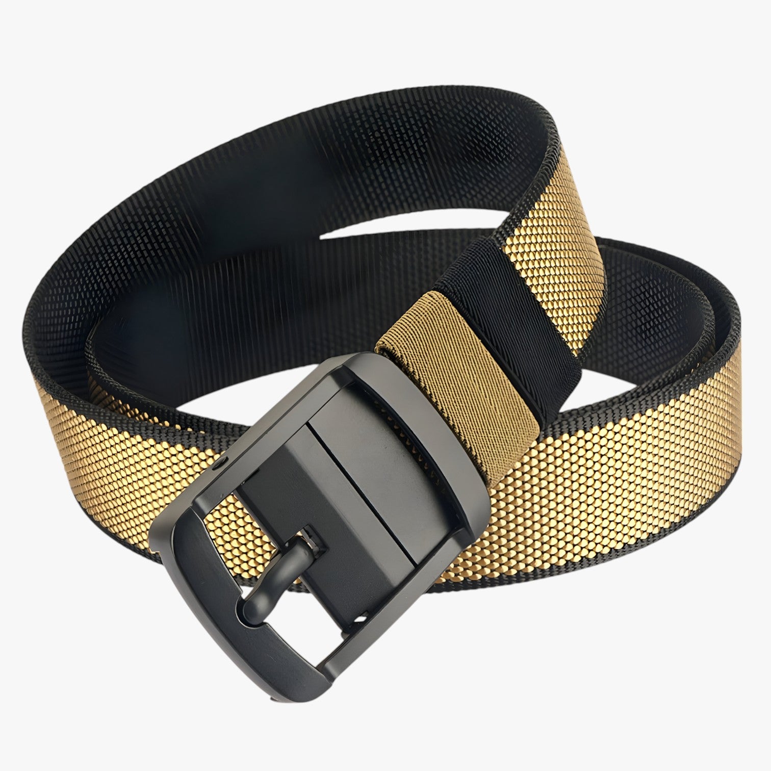 Diether | Cintura reversibile in nylon: 2 look in 1 per ogni stile - cachi-nero 120cm - Belts belts for men Mens belt - Concept Palermo