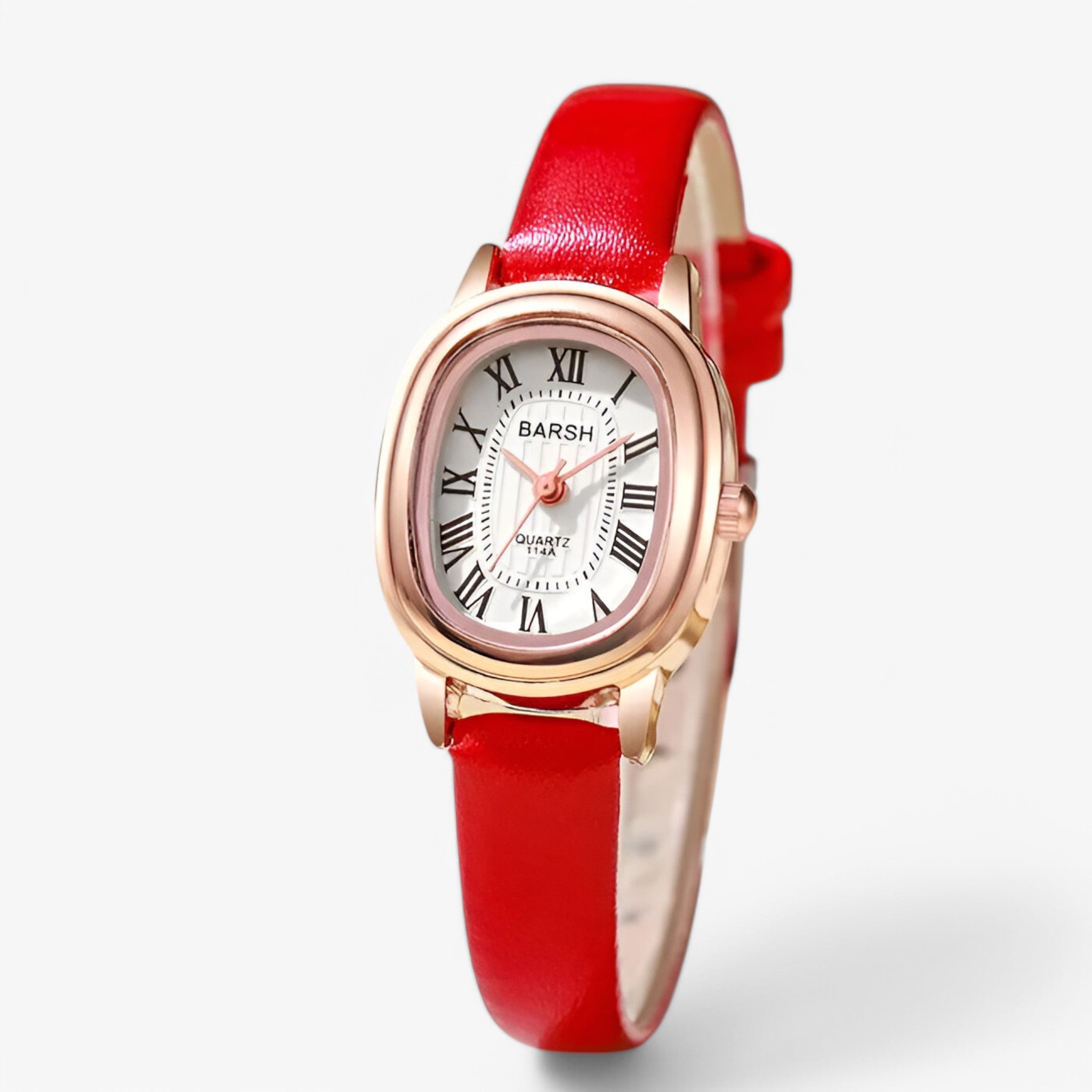 Ingrid | Orologio da donna al quarzo con quadrante ovale - Rosso - female watch watch for women - Concept Palermo