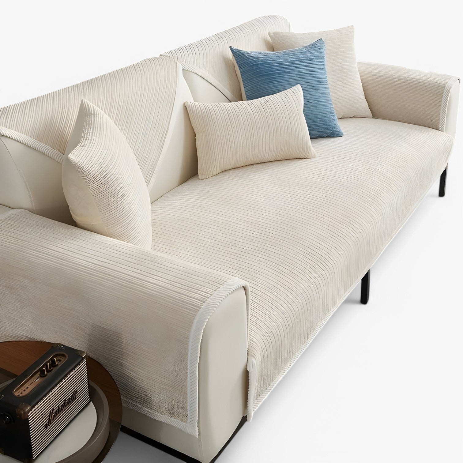 Cade | Copertura per Divano in Chenille Rigata – Protegge e Abbellisce il Tuo Divano - - Home Home & Garden - Concept Palermo