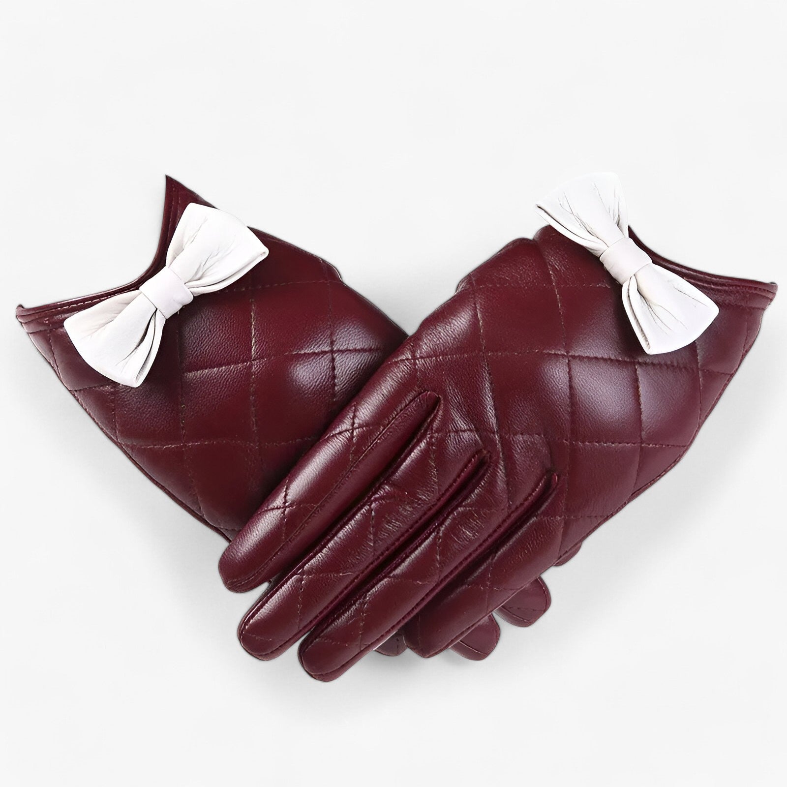 Liza | Eleganti e Calde Guanti in Pelle - Touchscreen & Comfort - Bordeaux - Gift Gifts for women gloves winter gloves Women fashion womens fashion - Concept Palermo