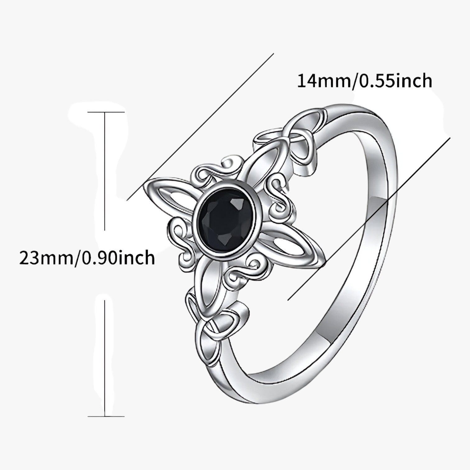 Carla | Anello in argento con potere spirituale e dettagli mistici - - Rings womens ring - Concept Palermo