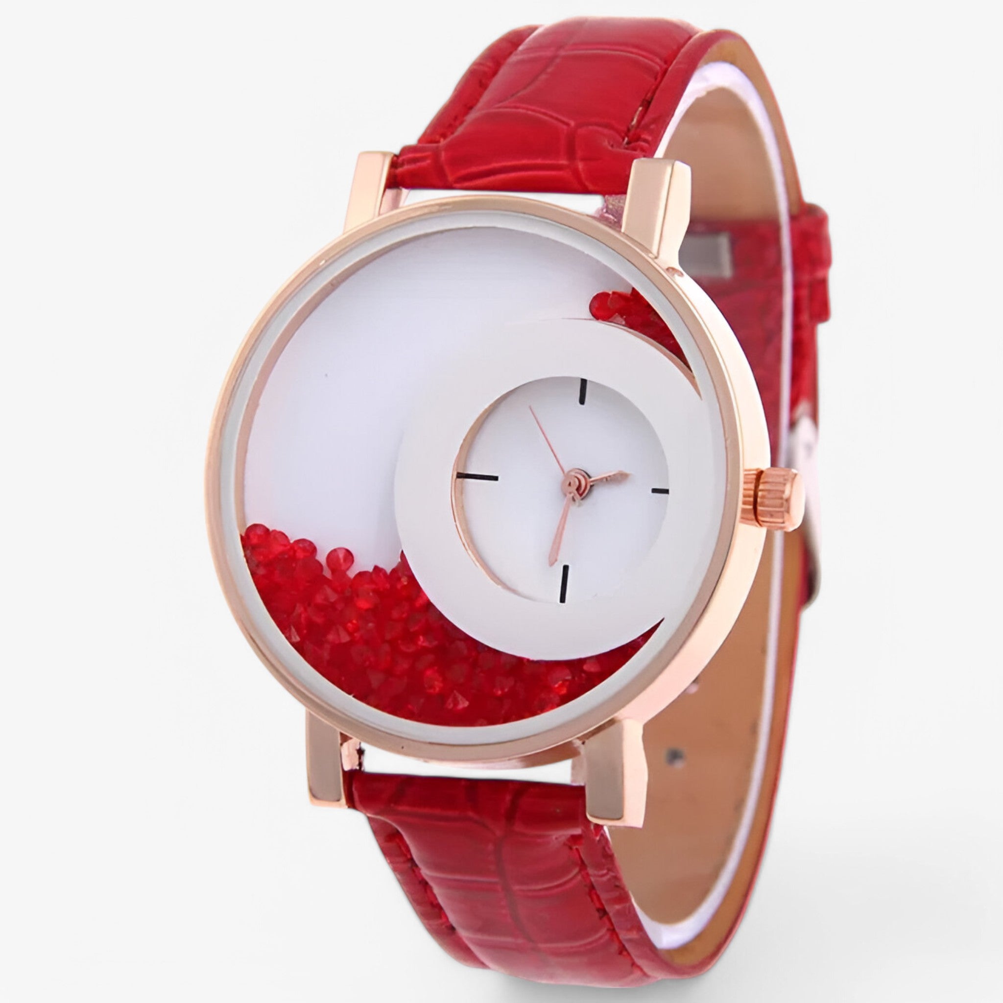 Odette | Orologio da donna con quadrante brillante - Rossa - female watch watch for women - Concept Palermo