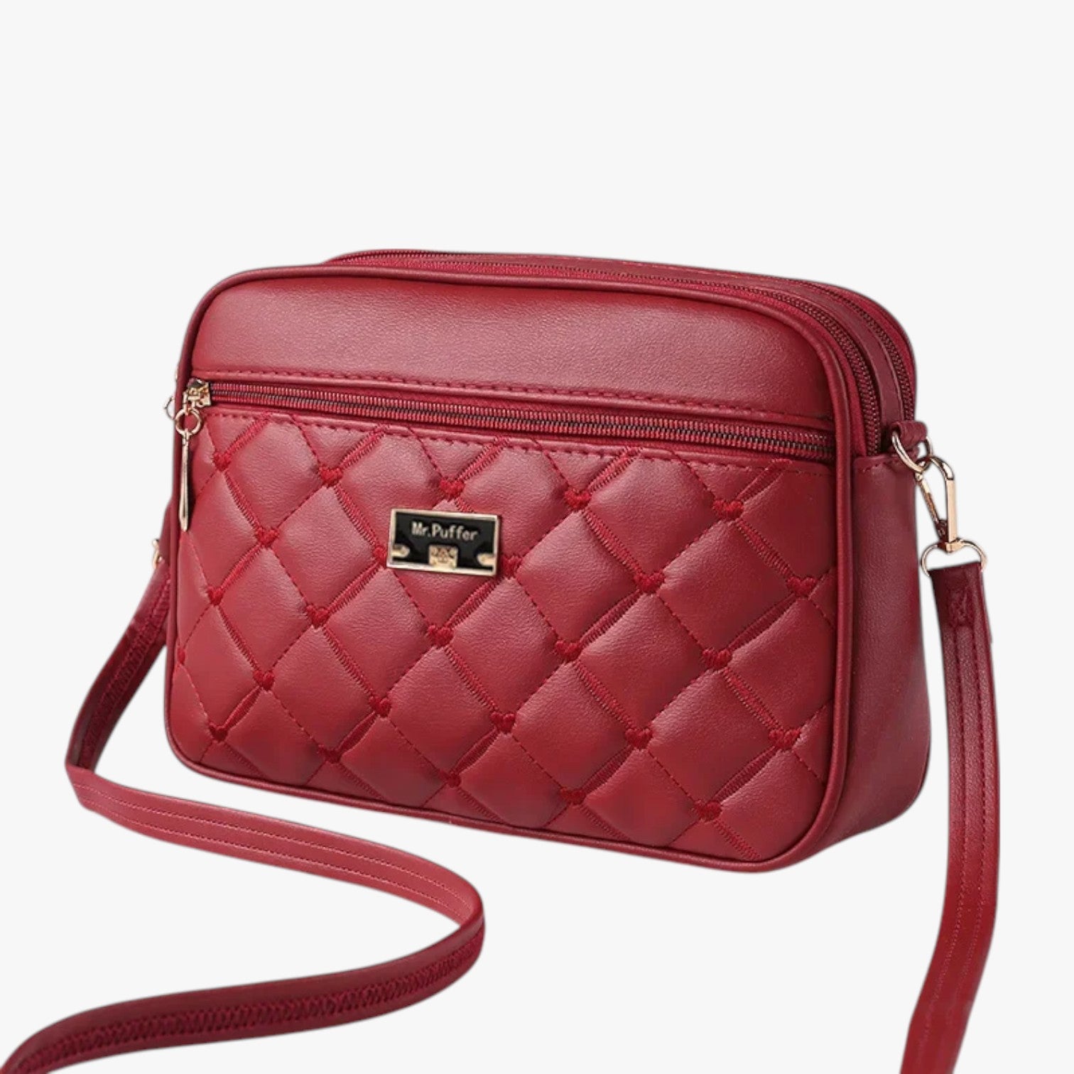 Camilla | Borsa a Spalla Donna 2025 in PU Lingge, Piccola e Versatile - Rosso 26cm 8cm 18cm - bag Bags Crossbody Bags women bag women bags - Concept Palermo
