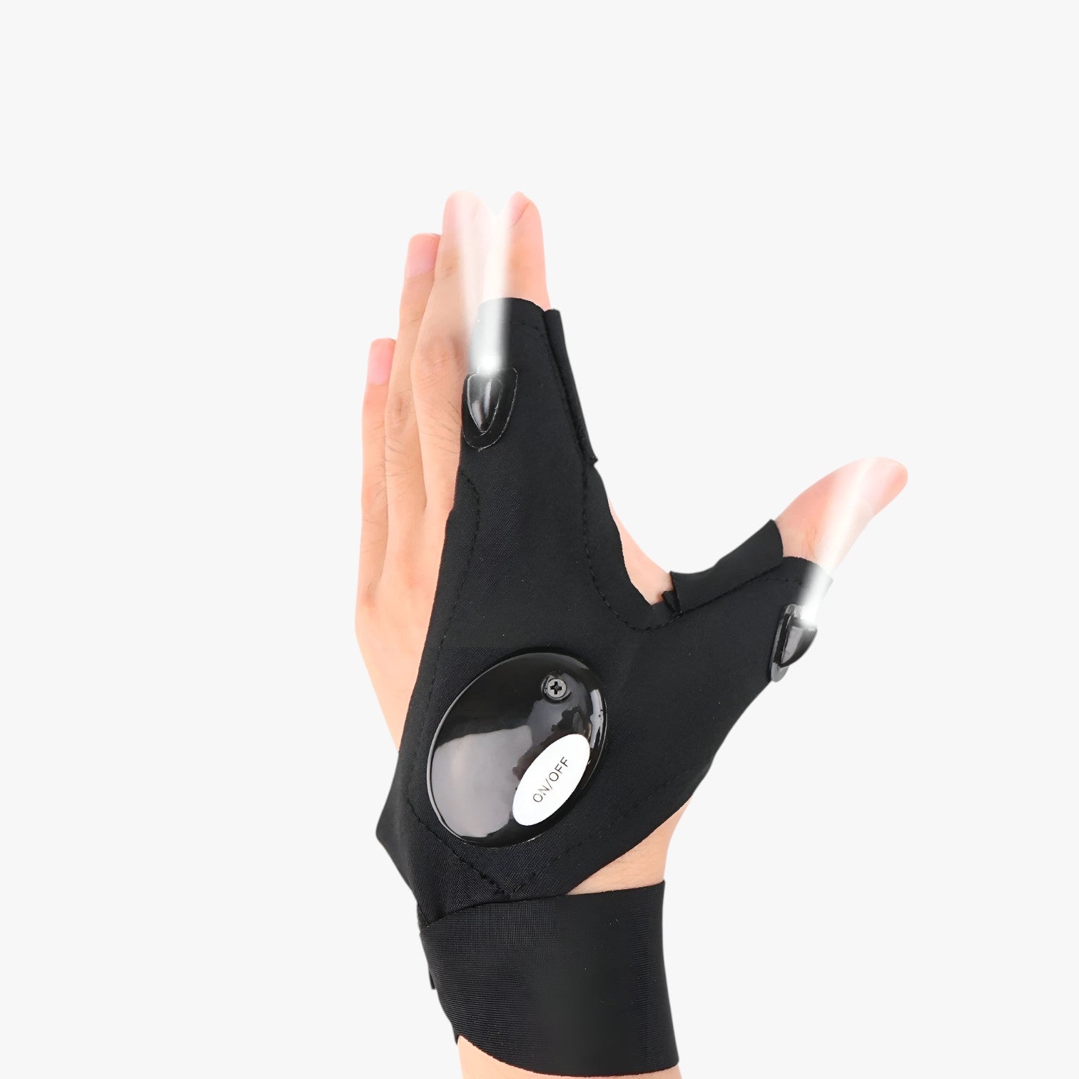 Harrison | Guanti senza dita LED con luce handsfree per esterni - Mano Sinistra - gloves mens accessory - Concept Palermo