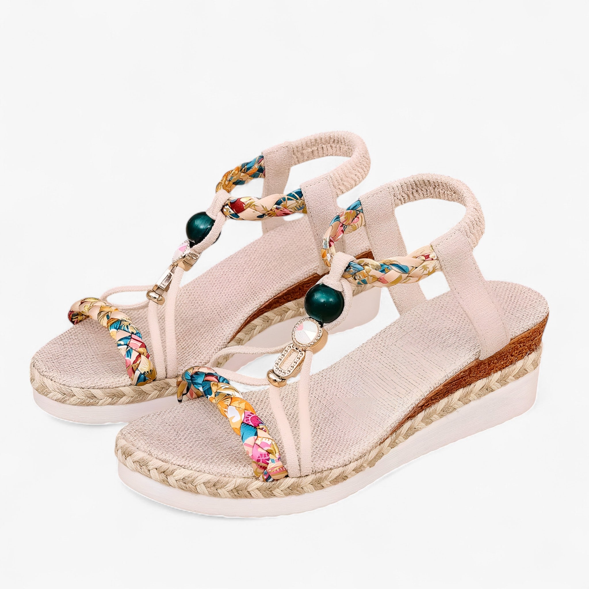 Laura | Infradito Estive con Strass - Beige - - Concept Palermo