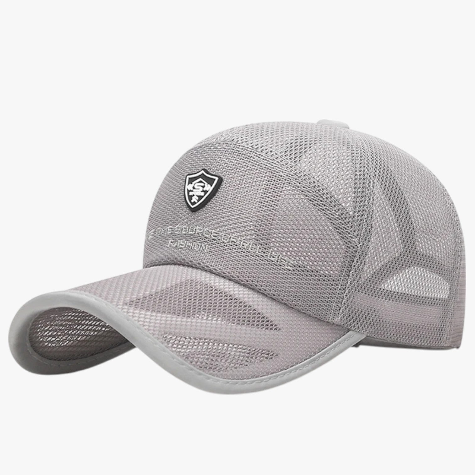 Brady | Cappello Sportivo Estivo Traspirante con Visiera Jungle - Grigio chiaro - Baseball caps caps mens cap - Concept Palermo