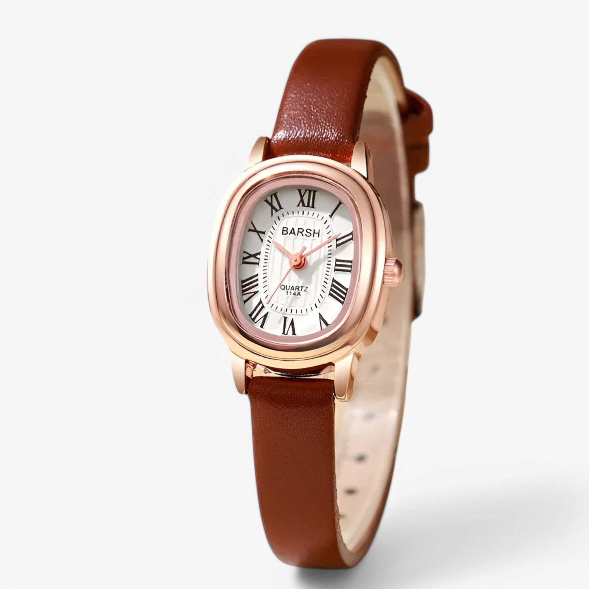 Ingrid | Orologio da donna al quarzo con quadrante ovale - Marrone scuro - female watch watch for women - Concept Palermo