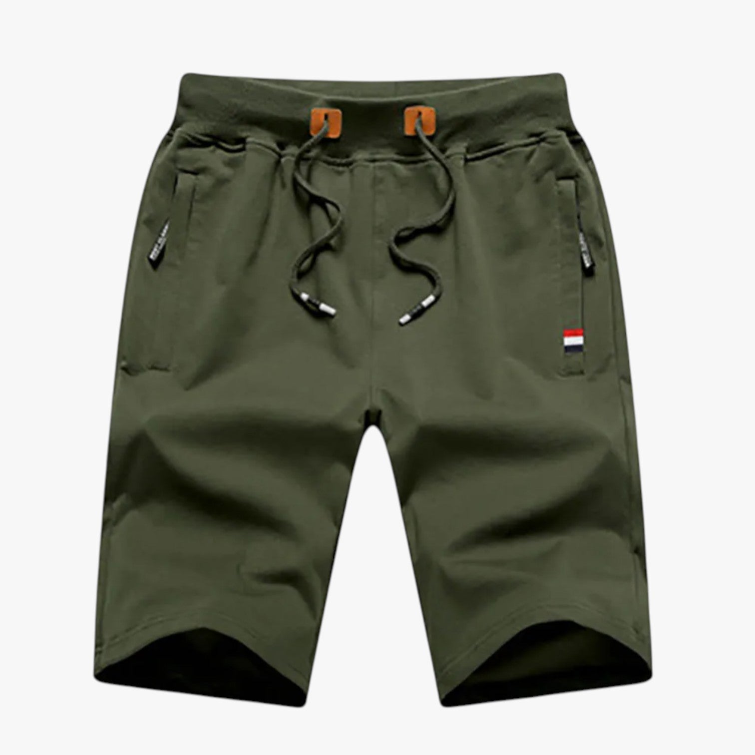 Edmund | Pantaloncini estivi slim-fit da uomo: stile casual e comfort da spiaggia - Verde militare - Herren Shorts komfortable Shorts shorts for men Summer shorts - Concept Palermo