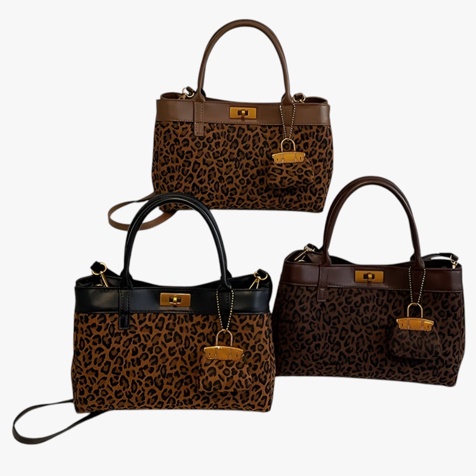 Irina | Tote alla Moda con Stampa Leopardo e Grande Capacità - - handbags Women's handbags - Concept Palermo