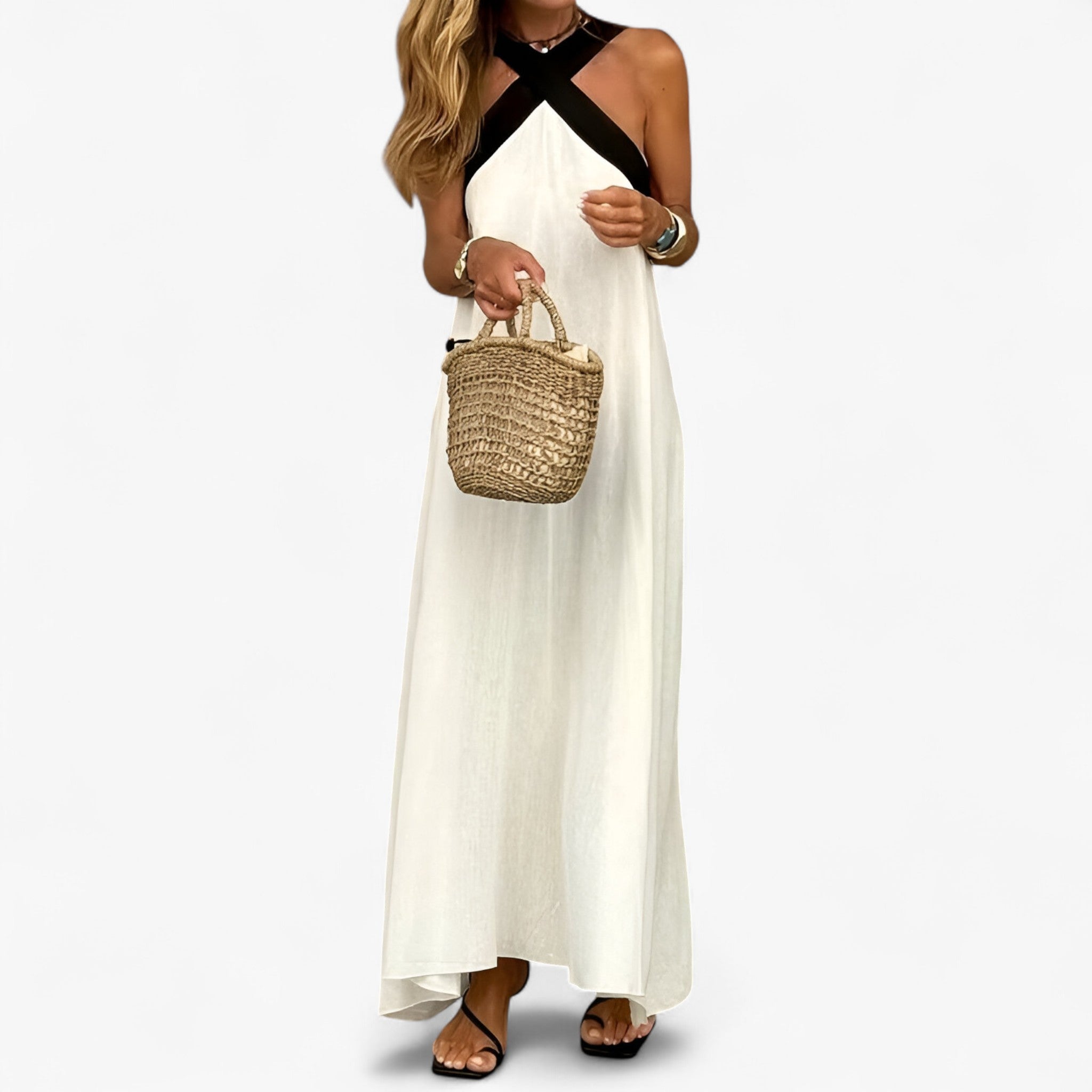 Klara | Abito con scollo all'americana – Elegante e intramontabile - - casual dresses moda mujer ropa spring summer - Concept Palermo
