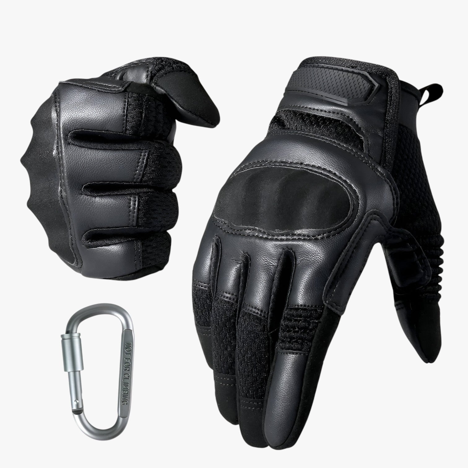 Tristan | grip e controllo – Guanti sportivi touchscreen con antiscivolo - Nero - gloves mens accessory - Concept Palermo