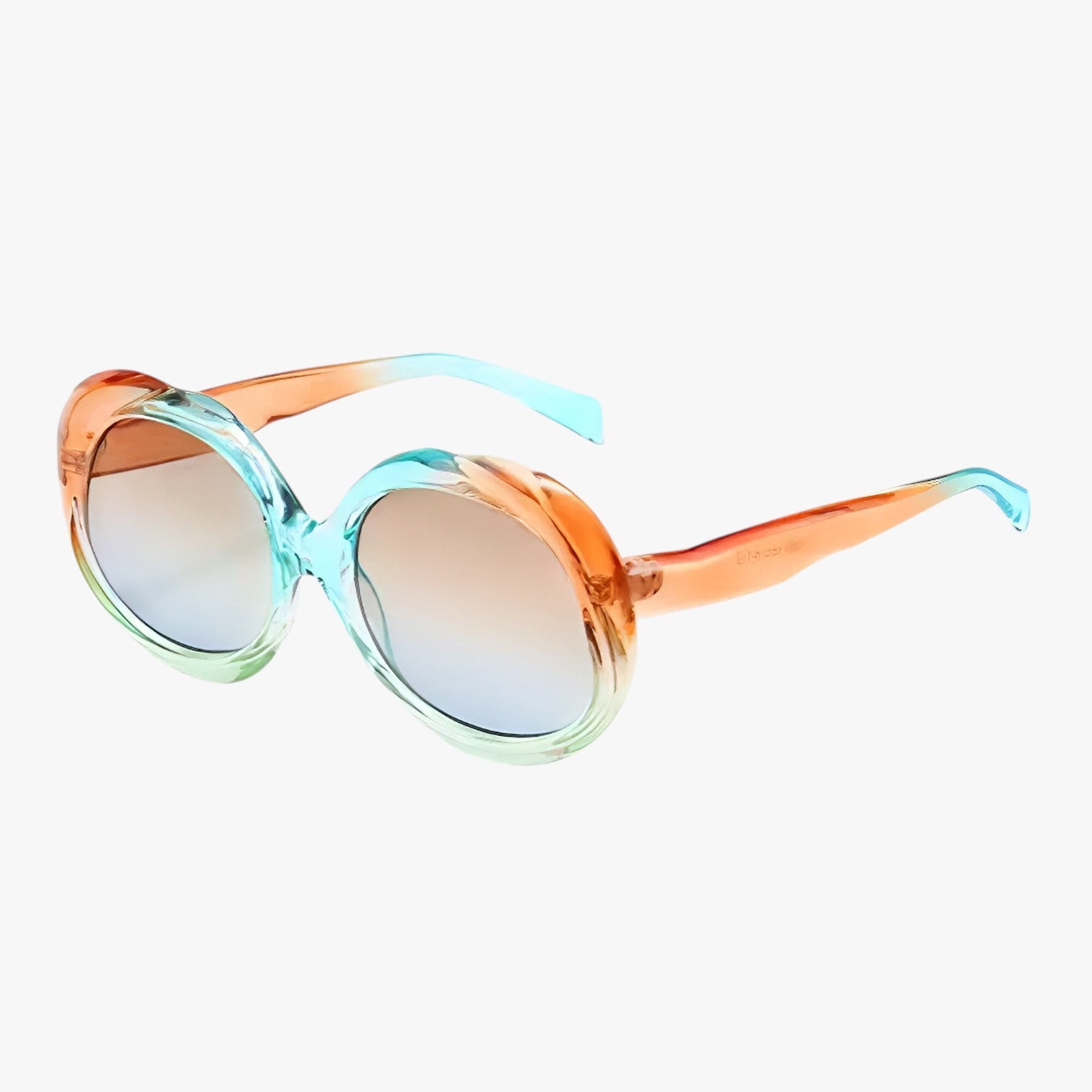 Camila | Occhiali da sole ovali in metallo UV400 - blu verde - Fashion Sunglasses sun glasses Sunglasses womens sun glasses - Concept Palermo