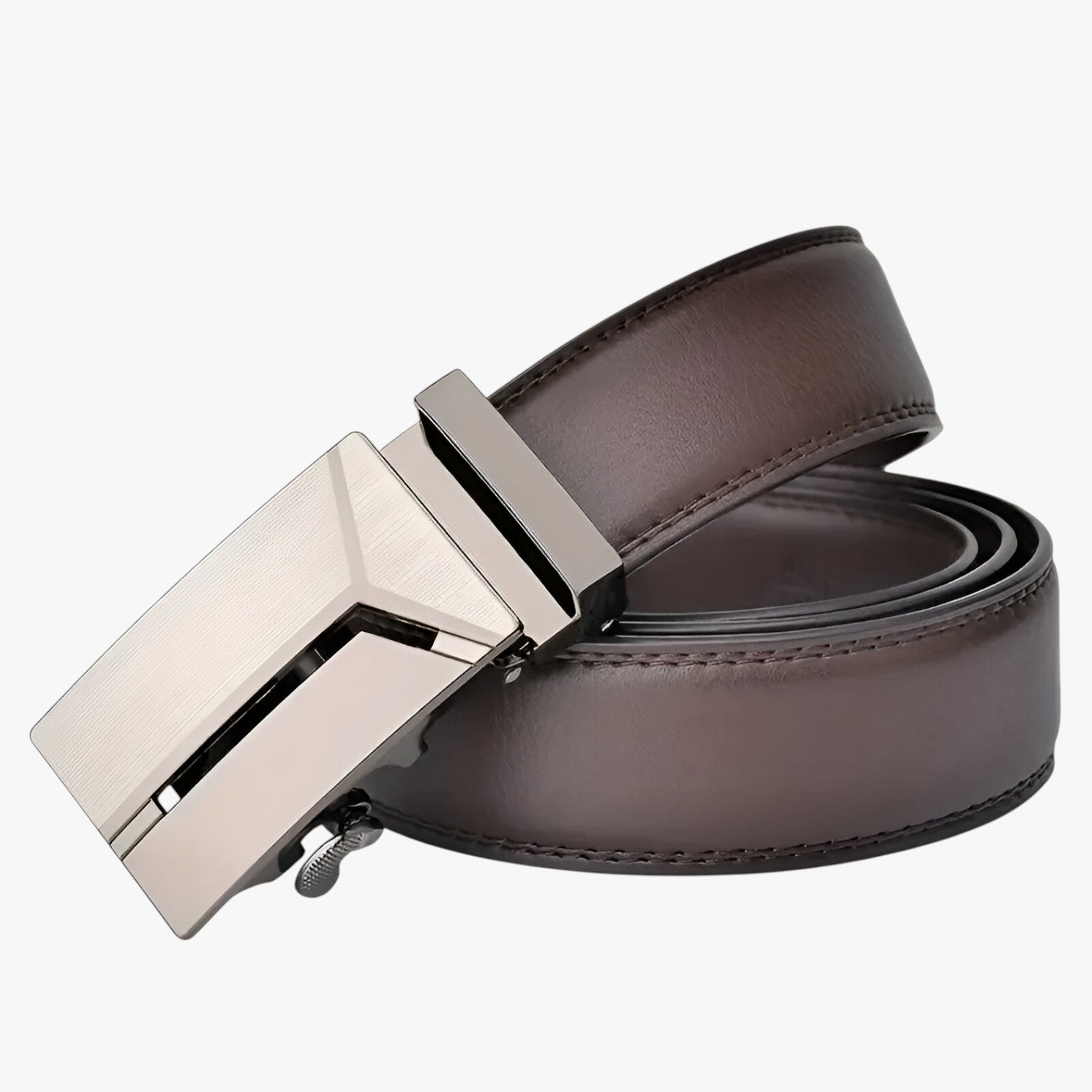 Adonis | Cintura in morbida pelle con fibbia automatica - Marrone - Belts belts for men Mens belt - Concept Palermo