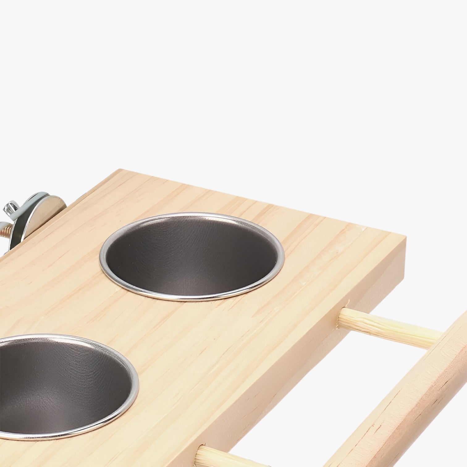 Martin | Ciotola in acciaio inox con asta per il posatoio – Robusta e igienica per ogni gabbia per uccelli - - bird bird feeder birdproduct - Concept Palermo