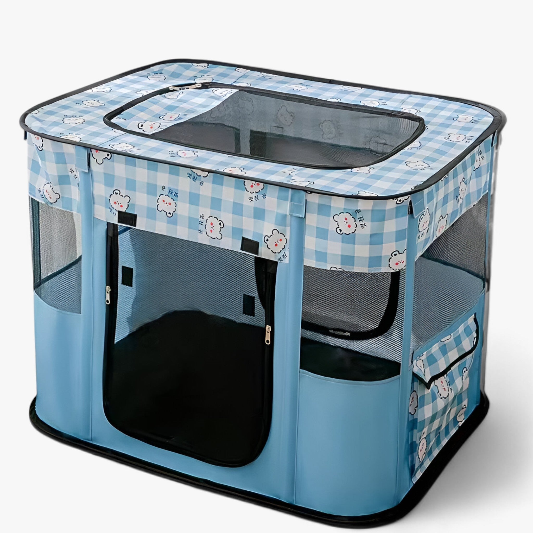 Caro Crate | Box per animali portatile e pieghevole - BLU - - Concept Palermo