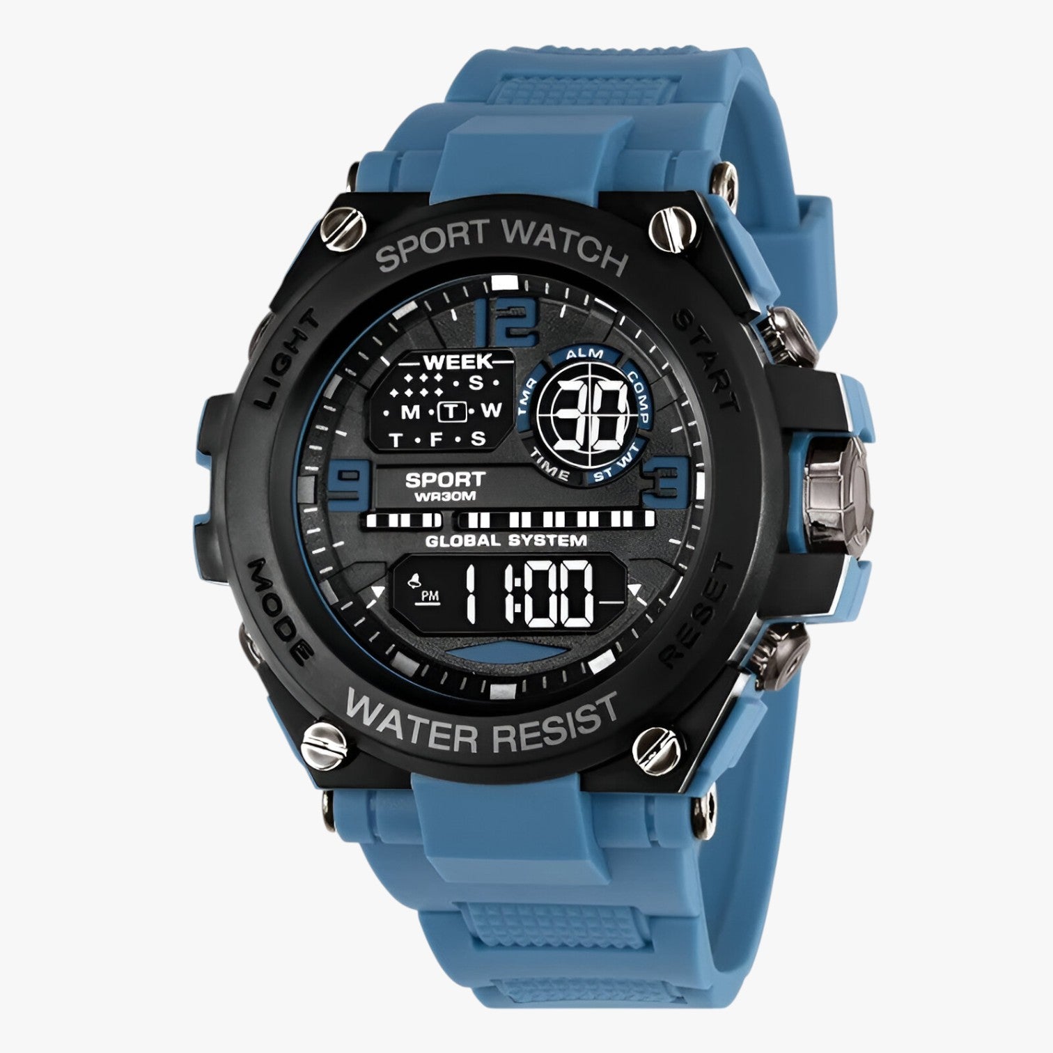 Kevin | Orologio sportivo impermeabile antiurto - Blu No - watch watch for men watches WATCHES FOR MEN - Concept Palermo